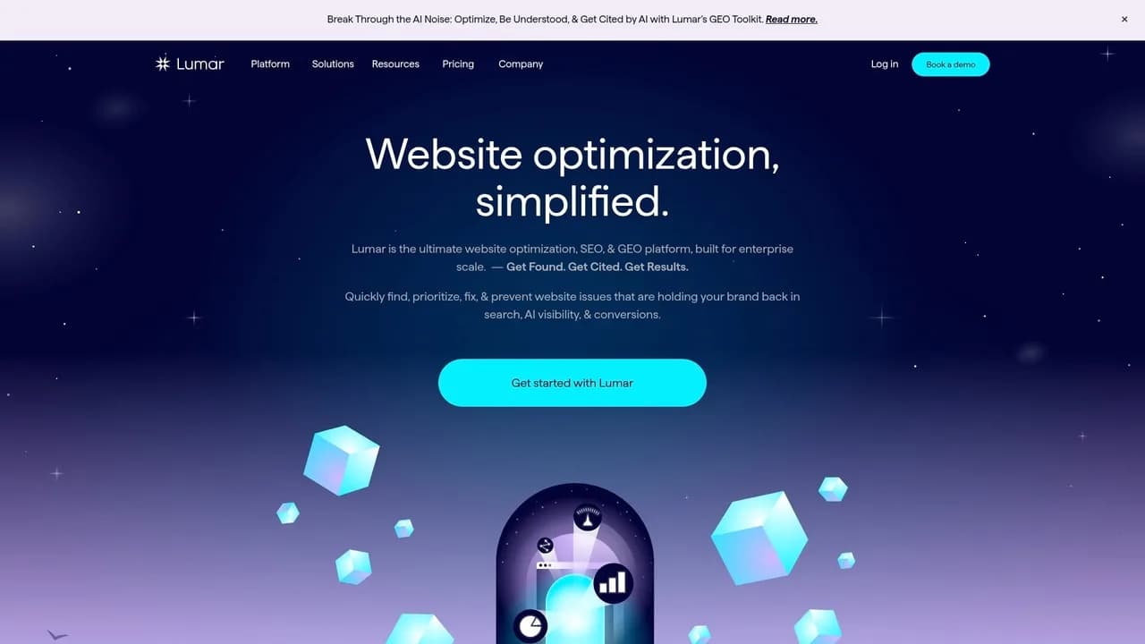 Lumar site audit and technical SEO monitoring dashboard