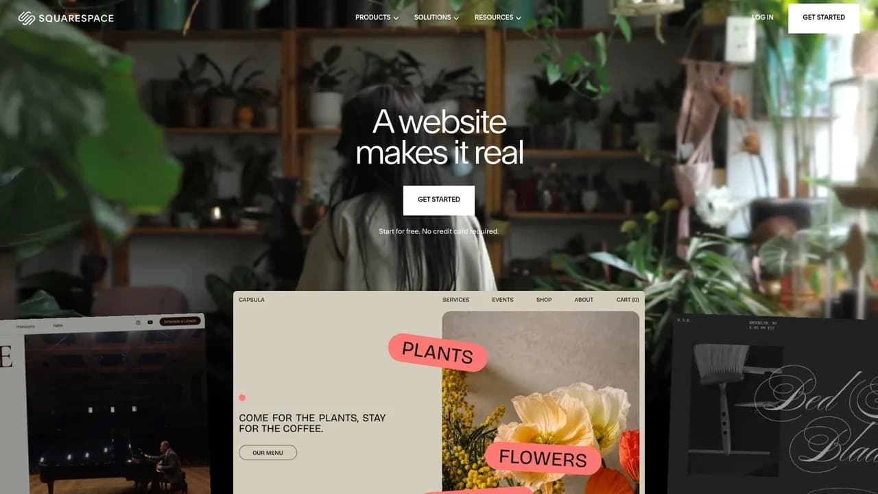 Squarespace blog with premium design template